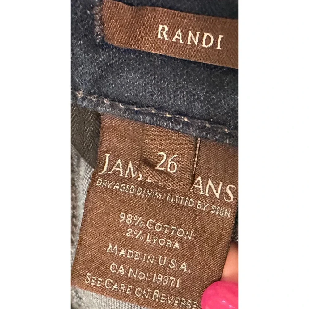 James Jeans Randi Mid Rise Skinny Jeans Dark‎ Wash Denim Women's Size 26